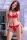 Chilirose piros 4633 csipkebody - L/XL