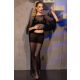 Chilirose 4666 fekete 3 részes szett - S/M