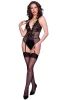 Chilirose 4702 nyitott fekete body - L