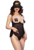 Chilirose láncos nyitott babydoll - S