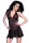 Chilirose 4134  fekete csipke babydoll - S/M