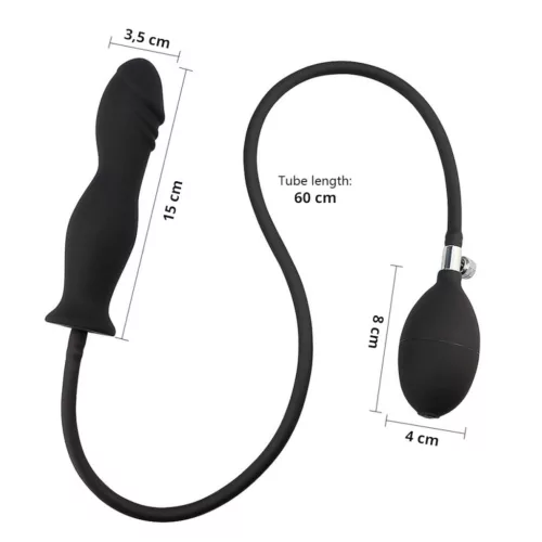 Wild Play - pumpálható fekete anál plug