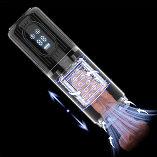 Men's Play - forgó, szívó, rezgő maszturbátor 