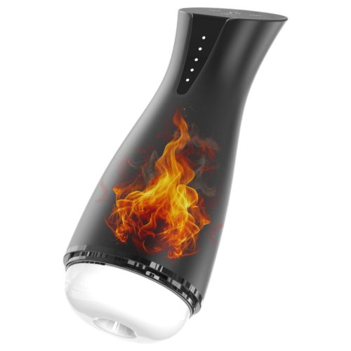 Men's Play - szívó, rezgő maszturbátor melegítő funkcióval