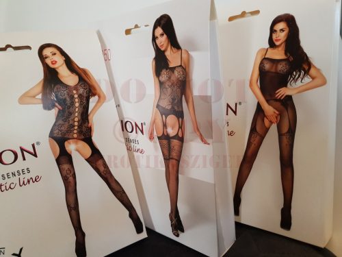 Passion nyitott piros necc testharisnya - BS031