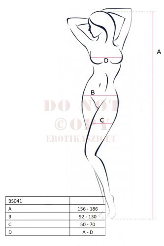 Passion csipkés fekete harisnyaruha - BS042