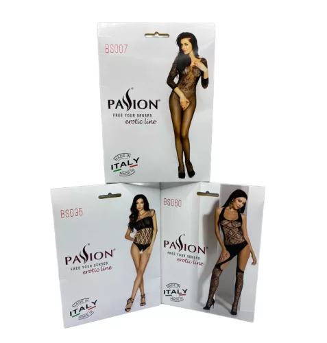 Passion fekete necc harisnyaruha - BS072