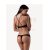 Passion Scarlet mellemelős fekete body - S/M