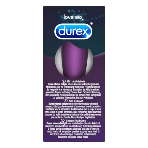 Durex Intense Delight Bullet - mini lila rúdvibrátor 