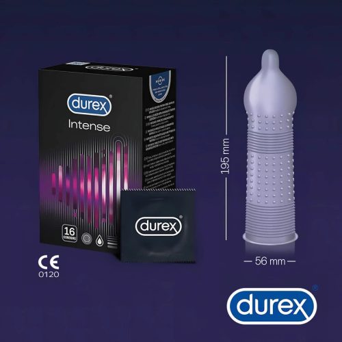 Durex Intense bordázott óvszer - 1 db
