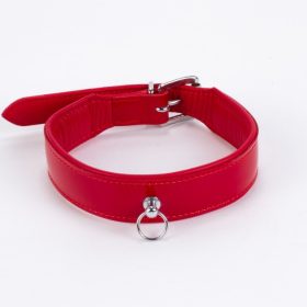 Devil piros lakkbőr nyakpánt