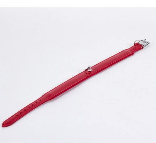 Devil piros lakkbőr nyakpánt