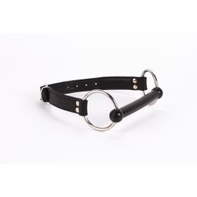 Devil szilikon harapórúd fekete bőr pánttal