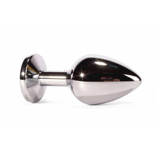 X-men ezüst színű anál tágító fekete kővel  - közepes