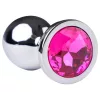 Desirel Pink Jewel S - ezüst anál plug