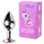 Desirel Pink Jewel M - ezüst anál plug