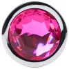 Desirel Pink Jewel M - ezüst anál plug
