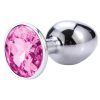 Desirel Pink Jewel - anál plug rózsaszín kővel - L