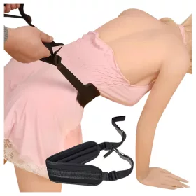 Lonely - Póztartó fekete BDSM szexheveder