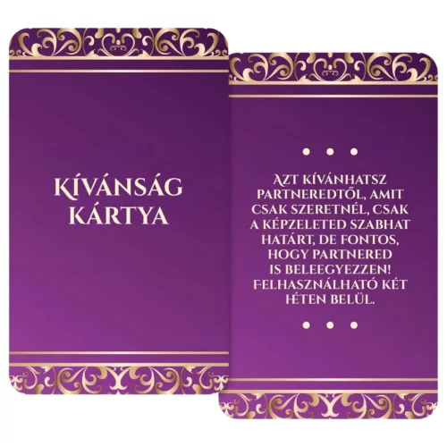 Érzékek játéka felnőtt társasjáték 