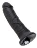 King Kock élethű fekete dildó - 20 cm