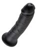 King Kock élethű fekete dildó - 20 cm