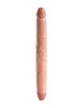 King Cock bőrhatású kétvégű dildó - 30 cm