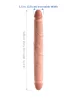 King Cock bőrhatású kétvégű dildó - 30 cm