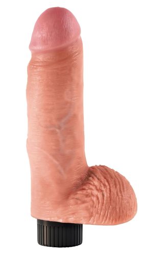 King Cock 7 tapadókorongos vibrátor -18 cm