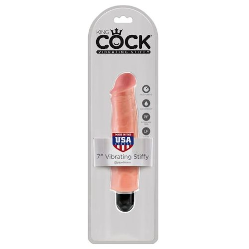 King Cock élethű bőrhatású vibrátor - 22 cm