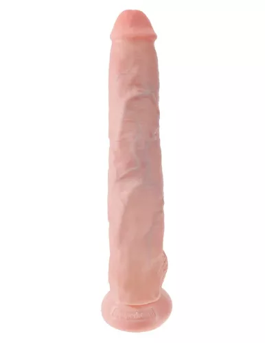 King Cock bőrhatású letapasztható dildó - 36 cm