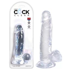 King Cock letapasztható rugalmas áttetsző dildó  King Cock letapasztható rugalmas áttetsző dildó