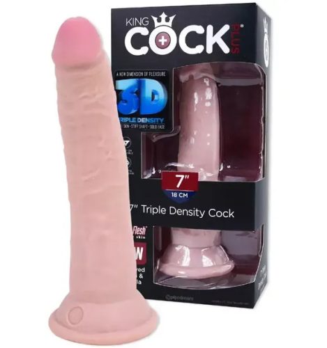 King Cock valósághű letapasztható dildó - 18 cm