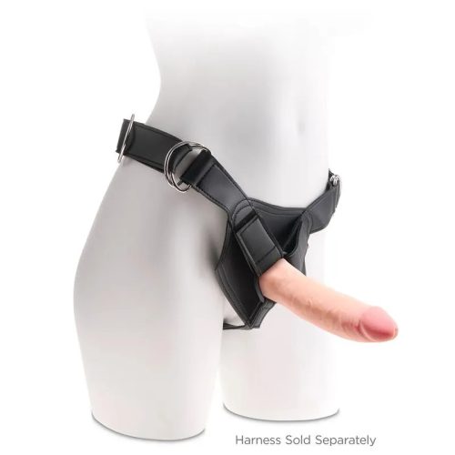 King Cock valósághű letapasztható dildó -  hajlított