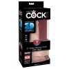 King Cock valósághű letapasztható herés dildó - 17 cm