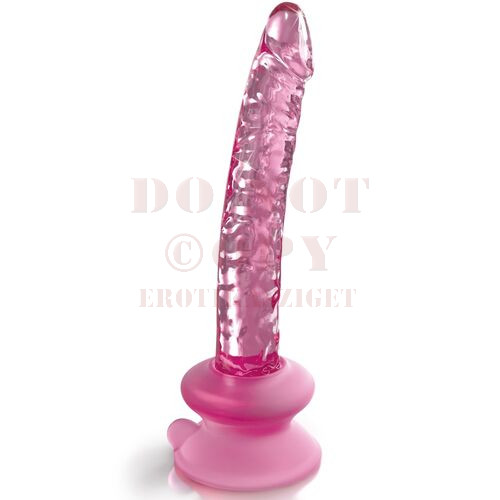 Rózsaszín pénisz üveg dildó