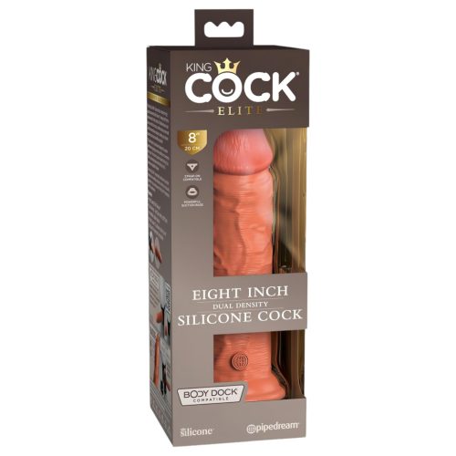 King Cock Elite 8 tapadókorongos dildó - 20 cm