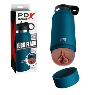 PDX Plus Fuck Flask élethű maszturbátor - kék