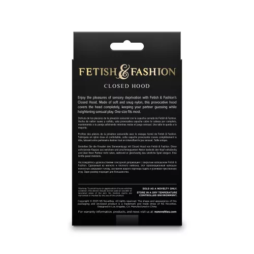 Fetish& Fashion zárt fehér fejmaszk