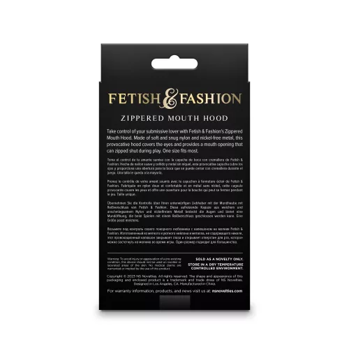 Fetish& Fashion fehér fejmaszk szájnyílással