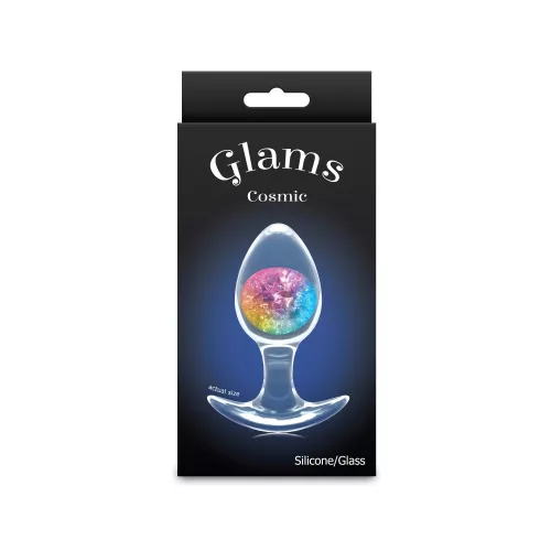 Cosmic Glams szilikon tágító - közepes szivárvány