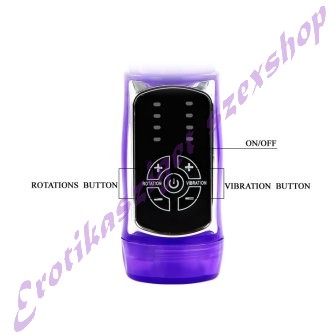 Nyuszikaros forgó vibrátor - lila