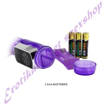 Nyuszikaros forgó vibrátor - lila