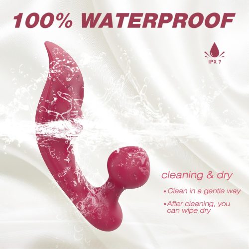 Sex HD Chomper - piros csikló- és anál vibrátor