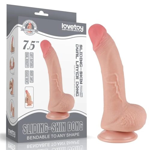 Lovetoy realisztikus  herés dildó - 18 cm