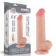 Lovetoy élethű kétrétegű dildó csúszó bőrrel - 21 cm