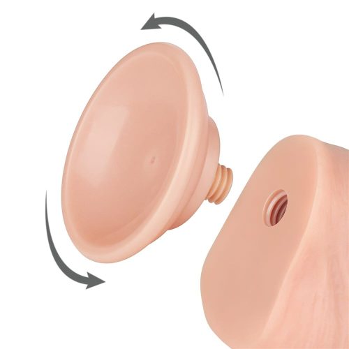 Lovetoy élethű kétrétegű dildó csúszó bőrrel - 21 cm