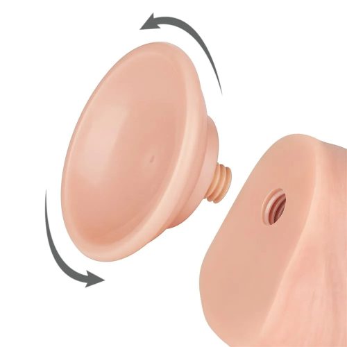 Lovetoy élethű kétrétegű dildó csúszó bőrrel - 22 cm