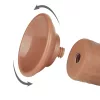 Lovetoy tapadókorongos élethű barna dildó - 20 cm