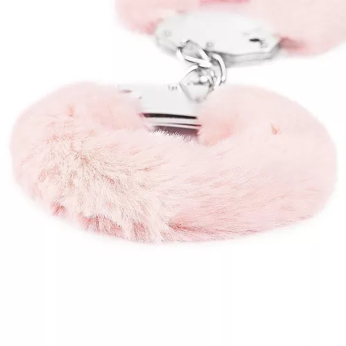 Lovetoy plüss fém bilincs - rózsaszín